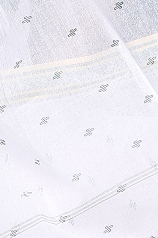 White Green Pure Cotton Regina Tant Saree (985)